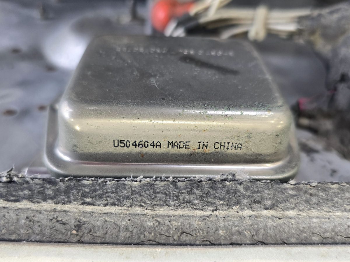 Non-FAA-approved Chinese-made automotive voltage regulator installed on a Cessna 172